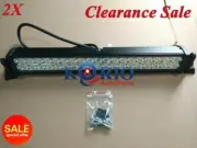2pcs 24 INCH 120W FLOOD WORK LIGHTS CREE LED LIGHT BAR 4WD OFFROAD LAMP BOAT