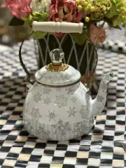 Mackenzie Childs Winter Palace 2qt Tea Kettle