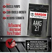 AAKG 3kg Pure L-Arginine Alpha-Ketoglutarate, Samson Nutrition Premium Quality