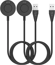 Charger intended for Garmin Fenix 5/5S/5X, Fenix 6/6S/6X, Fenix 7/7S/7X Charger Charging Stand, Charging Dock Station Cradle Holder Accessory with 1m USB Cable intended for Vivoactive 3/4 Smartwatch (2 Pack)