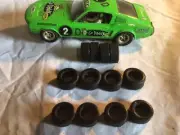 pioneer slot car tyres mustang/ camaro could fit others X4 Tyres 2 Fr 2 Rear