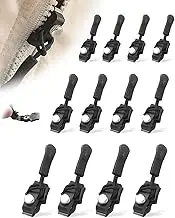 SUBORAWOS Zipper Repair Kit 12pcs Universal Set - Assorted Sizes Zipper Pull Replacements for Bags, Jackets, Clothing, Shoes, and Boots