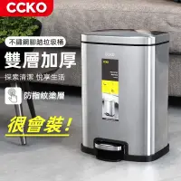 在飛比找蝦皮購物優惠-【新品上市】台灣發貨 德國CCKO 不銹鋼垃圾桶 家用客廳垃