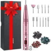 Cordless Electric Nail Drill, Professional Portable Manicure Nail Drill Kit 2000