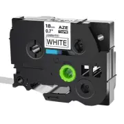 TZe-241 TZ-241 Label Tape 3/4" Black on White 18mm Laminated For Brother P-Touch