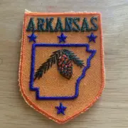 ARKANSAS State Pine Cone Souvenir Patch Badge
