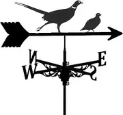 Wind vanes, Outdoor Garden Weather Vane for Garden, Witch Bird Cow Metal Weathervane Wind Direction Indicators Corrosion Resistant and Long-Lasting Measuring Tools Yard Roof Mount