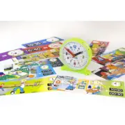 Kids Learning PRESCHOOL Educational TOY Activity CLOCK Set Learn/Teach tell TIME
