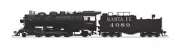 HO BROADWAY LIMITED 4767 ATSF 4000 CLASS 2-8-2 #4089 SOUND/DC/DCC, SMOKE