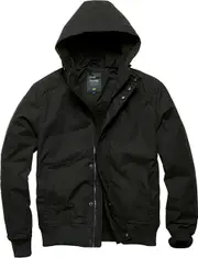 Vintage Industries Hudson, textile jacket , color: Black , size: 3XL