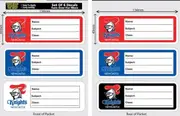 Newcastle Knights NRL School Book Label Decal Stickers