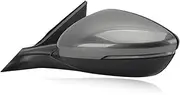 8pins Car Side Mirror Assembly Manual Folding Power Heated Turn Signal Blind Spot Warning Compatible With Accord 2018-2020 2021 2022(8pins LH Gray)