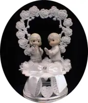 Bride Doctor Groom Doctor Nurse Wedding Cake Topper top dr. Doc Precious Moments