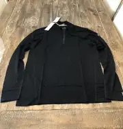 Smartwool Classic Base Layer Pull Over, Black Size M