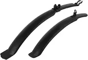 26 Mountain Bike Fenders Plastic Black Bicycle Lengthened Mudguards Set for Mud and Rain Protection E-Bike Fender Mountain Bike Adjustable Quick Release Patent Design