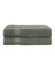 [Myplaza] Cotton Extra Large Towel Set 2 Pack in Green
