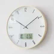 DIY LCD Display Wall Clock with Temperature Sensor and Calendar Functionality