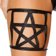 Pentagram Leg Wrap Thigh Strap Witch Star Magic Wizard Costume Glitter 4795