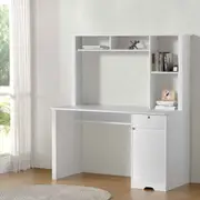 Computer Desk Office Study Desks Table Drawer Bookshelf Cabinet