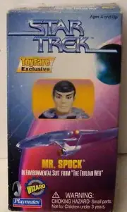 PLAYMATES CLASSIC STAR TREK MR SPOCK LEONARD NIMOY TOYFARE EXCLUSIVE FIGURE MIB
