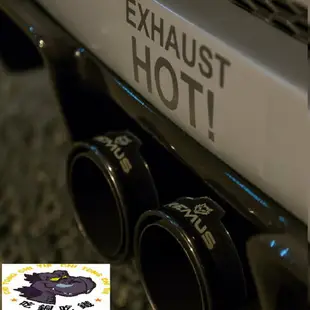 現貨發出EXHAUST HOT 重度改裝貼 排氣熱 汽車貼紙防水防曬 排氣管貼紙 改裝貼 汽車貼 機車貼