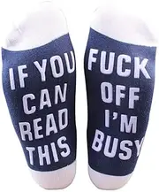 [Muccp] If You Can Read This Bring Me Coffee Tacos Socks for Women Family Gifts Funny Sock