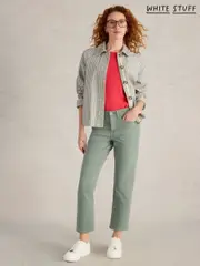 White Stuff Green Blake Straight Crop Jeans (H19956) | $108