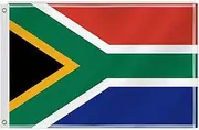 2×3 FT South Africa Flag,60×90 Medium Size South Africans National Decor,Double Side Digital Printed 150D Polyester Banner With Canvas Header Brass Grommet