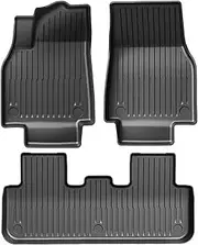 Compatible with Tesla Model Y Launch and Juniper 2025+ TPE Floor Mats & Cargo Liner, All Weather Trunk Mats Floor Liner Backrest Mats(3pcs,Right Hand Drive)