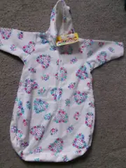 New Kinder by Kaufman Hooded Baby Bunting with Tags