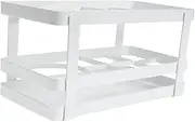 Baluue Hair Dryer and Straightener Holder Rack 3 Cup Desktop Storage Organizer for Hair Tools