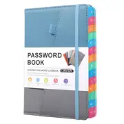 Password Keeper Book with Colorful Alphabetical Tabs and Two Bookmarks, for7952