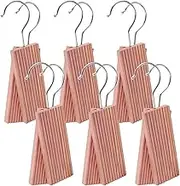 12 Pcs Cedar Blocks with 12 Hook Hanger Red Cedar Hang Ups for Clothes Storage Natural Aromatic Cedar Long-lasting Scent Cedar Planks Portable Cedar Sachets for Drawers and Closets 5.1x1.9x0.5in ...