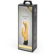 Fifty Shades of Grey Greedy Girl 10 Year Anniversary Gold Rabbit***