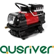 Portable In Car Air Compressor Gauge Bike Balls Tyre Inflator Pressure Pump LED