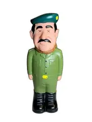 Tiny Tyrants Saddam Hussein Plastic Squeaky Dog Chew Toy