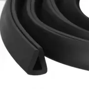 23/64"x 7/16"x 9.8ft Rubber U Channel Edge Trim Flat Type Fit for 4.5-5mm Edge