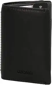[Calvin Klein] Accessories Clean Esntl Bifold 10Cc Ck Black Palmellato 100% COW FOILED SPLIT LEATHER, ONE, 1