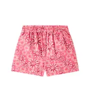 [Scotch & Soda Kids] Scotch & Soda Kids Floral cotton and linen shorts Y 14 red