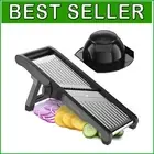 Compact Dishwasher Safe Mandoline Slicer - Slice, Julienne, and Shred Easily