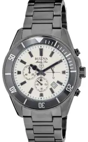 Bulova Men's 98B205 Analog Display Japanese Quartz Gray Watch