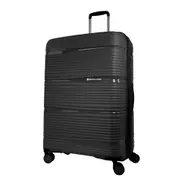 Pierre Cardin Normandy 73cm LARGE Hard Shell Suitcase - Black