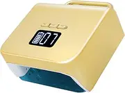 Led Nail Lamp, Cordless Nail Lamp, 48 Lamp Beads with Rechargeable Battery, 3 Timer Selection Buttons, Auto Sensor, Led Smart Display Screen, Removable Base Large Space, for Salons and Home Use