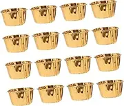 OFFSCH 50pcs Gold Muffin Cups High Temperature Resistant Cupcake Liners for Baking Oil Resistant and Easy to Remove for Birthday Wedding and Party Celebrations