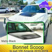 Matte Black ABS Plastic Bonnet Scoop to suit VW Volkswagen Amarok 2010-2021