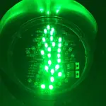 LED綠光小綠人。DIY改裝-動態小綠人走路。靜態小紅人-警示燈。紅綠燈。戶外防水型。125MM。9V-12V或110V