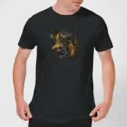 Harry Potter Hufflepuff Geometric Men's T-Shirt - Black