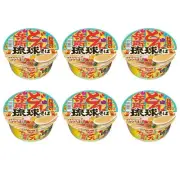 Instant Noodle Okinawa Ryukyu Soba Nissin Donbei Bonito&Pork Broth 79g Set of 6