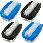 Nail Brush for Cleaning Fingernails Soft Stiff Bristles Nail Scrubber Brushes,4 PCS