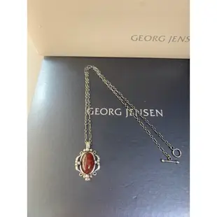 Georg Jensen喬治傑生GJ1989 日本限定丹麥製紅玉髓年度項鍊